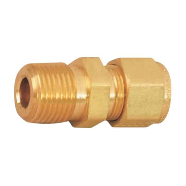 ADAPTADOR EN BRONCE A-42 (E)-R/MACHO NPT (S)-TUBO DE POLIETILENO TIPO II RD9 SISTEMA TUERCA  RECTA - Imagen 2